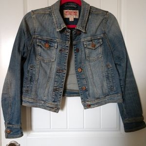 light blue jean jacket